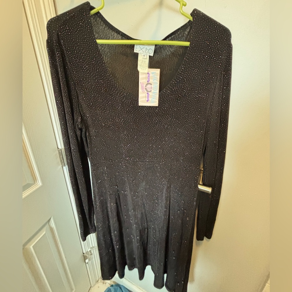 Black Sparkle Women's Dress